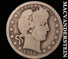 1916 Barber Quarter - Scarce Better Date #U9775