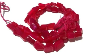 Pepita di calcedonio rosa sfaccettata 7-10 mm perline di pietre preziose 10" ... - Foto 1 di 4