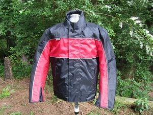 Men's Himalaya Motor Bikewear Red Motorcycle Jacket With Inserts Sz S - Picture 1 of 11