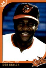 2007 Bluefield Orioles 50th Anniversary Grandstand #2 Don Baylor Austin Texas TX