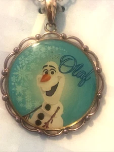 Disney Olaf Frozen Schneemann fein versilbert Anhänger Halskette in Geschenkbox Neu im Karton - Bild 1 von 11