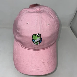 Super Mario Dinosaurier Damen Mütze Pink Verstellbar Baseball Cap Fan Cap - Bild 1 von 3