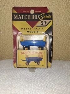 Vintage Matchbox Lesney #40 Hay Wagon, #2 Mercedes Trailer - Picture 1 of 7