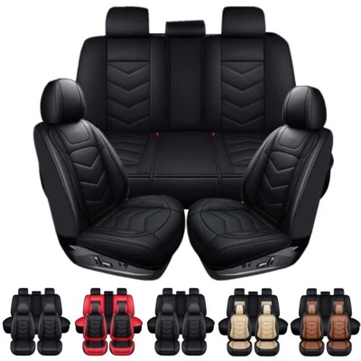 For Ford Escape Fusion Car Seat Covers Leather 5-Seat Full Set Protectors Foto 1 de 4