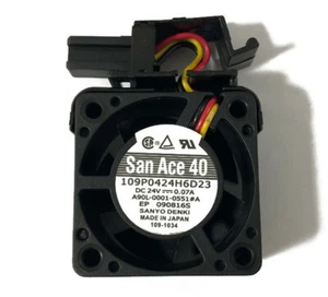 109P0424H6D23 A90L-0001-0551 24V 0.84W 4020 double ball alarm FANUC system fan - Picture 1 of 5