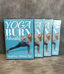 Yoga Burn Monthly Four DVD Set Months 1 2 3 4 New! - Picture 1 of 11