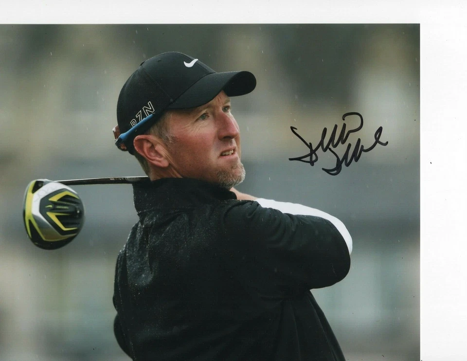 DAVID DUVAL FIRMADO 8X10 GOLFISTA PROFESIONAL GOLPEANDO MADERA Foto 1 de 1
