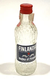 Vintage Finlandia Vodka glass Mini Bottle 1/10 Pint. 50ml Collectibles. Empty - Picture 1 of 4