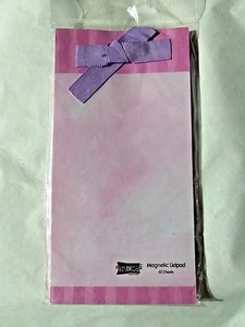 STUDIO 18 Magnetic List Pad - 60 Sheets - Lavender - Grosgrain Ribbon Bow - Picture 1 of 2