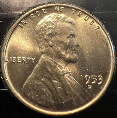 1953 d wheat penny error Rpm, DDO - Image 1 of 4