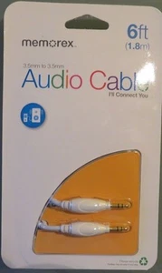 Memorex 6ft, 3.5mm to 3.5mm Audio Cable (B1) - Picture 1 of 2