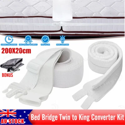 Bed Bridge Twin to King Converter Kit Adjustable Mattress Connector for Bed AU - image 1 of 4