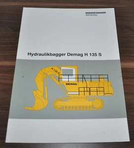 1992 Demag Mannesmann H135 S Hydraulikbagger Excavator Brochure Prospekt - Picture 1 of 4