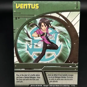 Tarjeta de habilidad verde Bakugan VENTUS 2008 BA191a-AB-SM-GBL 11/15a - Imagen 1 de 7