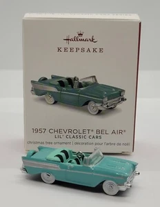 Hallmark Denkmal Weihnachten Mini Ornament 1957 Chevrolet Bel Air Lil Oldtimer - Bild 1 von 9