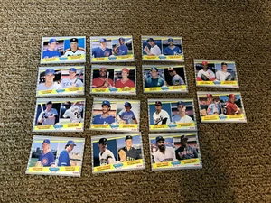 (Lot of 8 Sets) 1989 Fleer Baseball MAJOR LEAGUE PROSPECTS 14 Cards Girardi RC - Bild 1 von 5