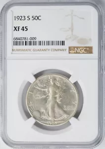 1923-S Walking Liberty Half 50c XF45 NGC 949240-2 - Picture 1 of 4