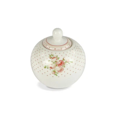 Sucrier En Porcelaine Nuvole Di Stoffa Annette Shabby Chic Ronde 5207 - Photo 1/2