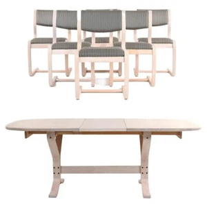 Thygesen &Sorensen Danish Bentwood Magnus Olessen dining midcentury chairs table - Picture 1 of 22