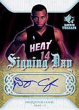 2007-08 SP Rookie Threads Signing Day #SDDC Daequan Cook Autograph