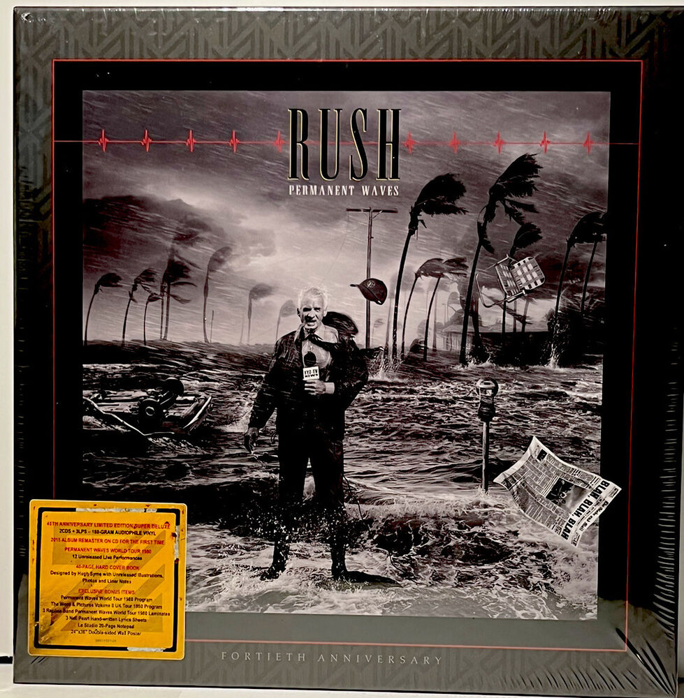Rush "Permanent Waves" NEW SEALED Box set 3xLP 2xCD 2020 DLX 40th Ann. Ed.