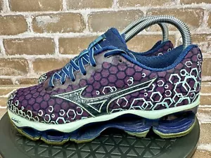 Mizuno Wave Prophecy 3 Athletic Trail Running Shoes Purple Navy Women's Size 6.5 - Picture 1 of 9