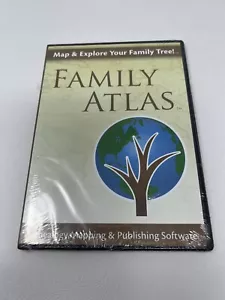 Family Atlas Genealogy Mapping Software new/sealed - Picture 1 of 2