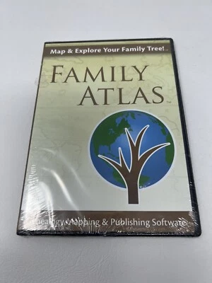 Family Atlas Genealogy Mapping Software new/sealed - Image 1 of 2