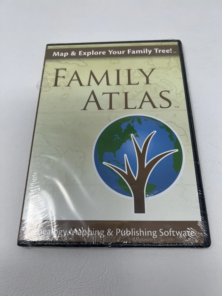 Family Atlas Genealogy Mapping Software new/sealed - Image 1 of 2