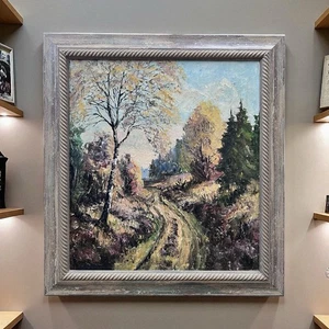 Artist Signed 1970s Impressionist Oil Painting on Canvas - Picture 1 of 10