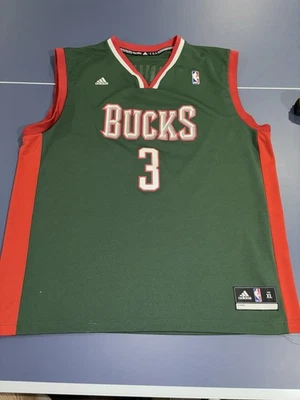 Camiseta Adidas Milwaukee Bucks Brandon Jennings XL Foto 1 de 4
