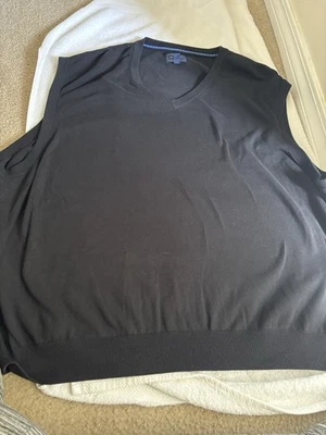 Saddlebred Men’s Big and Tall 4X Black Vest Great Condition Pre-Owned Nice - Image 1 of 4