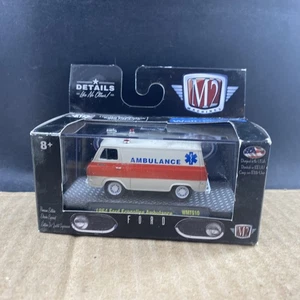 M2 Machines 1964 Ford Econoline Ambulance WMTS10 1:64, COMB SHIP $1 - Picture 1 of 7