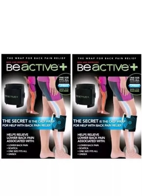 (2 Packs) BeActive+ -Instant Relief Acupressure Calf Brace-Sciatica & Back Pain - Image 1 of 2