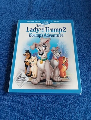 Lady and the Tramp 2 Scamps Adventure Blu-Ray DVD Disney Movie Club Sealed - Image 1 of 3