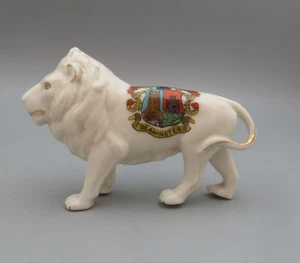 Crested Ware - Arcadian Lion Walking 11cm, King of the Forest, Beaminster Crest - Picture 1 of 9