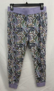 Vera Bradley Jogger Pajama Pants Floral Purple Whimsical Womens Size Large - Picture 1 of 7