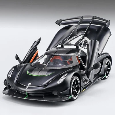 MARKENLOS 1:24 Scale Koenigsegg Jesko Super Car Diecast Model Toy Car Sound&Light Kids Toy