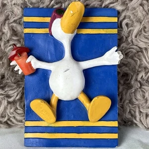 Vintage Sitting Ducks Productions On The Beach Refrigerator Magnet Resin 3D - Picture 1 of 9