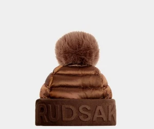 NEU MIT ETIKETT RUDSAK OLYA BEANIE MÜTZE IN METALLIC BRONZE 460 $! ÜBERALL AUSVERKAUFT! - Bild 1 von 4