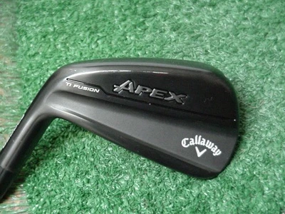Left Hand Mint Black Callaway Forged Apex Ti Fusion 7 Iron Dynamic Gold Stiff - Image 1 of 4