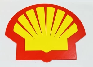 Deko Muschel Benzin Garage Schild Logo Display 3D gedruckt 20cm x 18cm Mancave - Bild 1 von 4