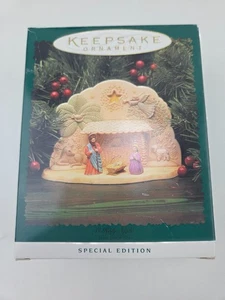 Hallmark Andenken 1996 Oh Heilige Nacht Krippe Sonderedition Weihnachtsset - Bild 1 von 2