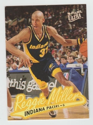 MEDALLÓN REGGIE MILLER 1996-97 Fleer Ultra ORO #G-46 RARO Serie 1 SSP Foto 1 de 2