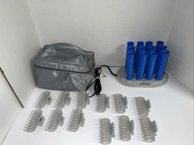 Calista Tools Ion Hot Hair 12 rodillos 12" largo estilo conjunto y estuche de transporte de almacenamiento Foto 1 de 4