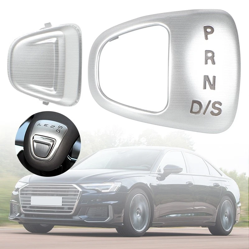 Cubierta de interruptor de perilla de cambio de marchas LHD apta para Audi A8 Quattro 2011-2017 S8 2013-2016 Foto 1 de 4