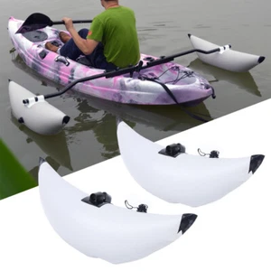 2 x Kayak Canoe PVC Inflatable Outriggers Fishing Boat Outrigger Stabilizer Kit - Picture 1 of 10