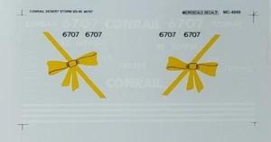 Microscale Model Railroad/Train Decals HO Scale Conrail Desert Storm SD50 #6707 - Picture 1 of 1