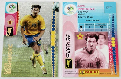 Panini Soccer Card Zlatan Ibrahimovic Sweden No. 177 FIFA World Cup Germany 2006 - Image 1 of 2
