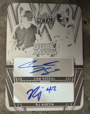 CAM KOZEAL, RJ AUSTIN 2024 LEAF METAL AUTO BLACK PRINTING PLATE, VANDERBILT - Image 1 of 2